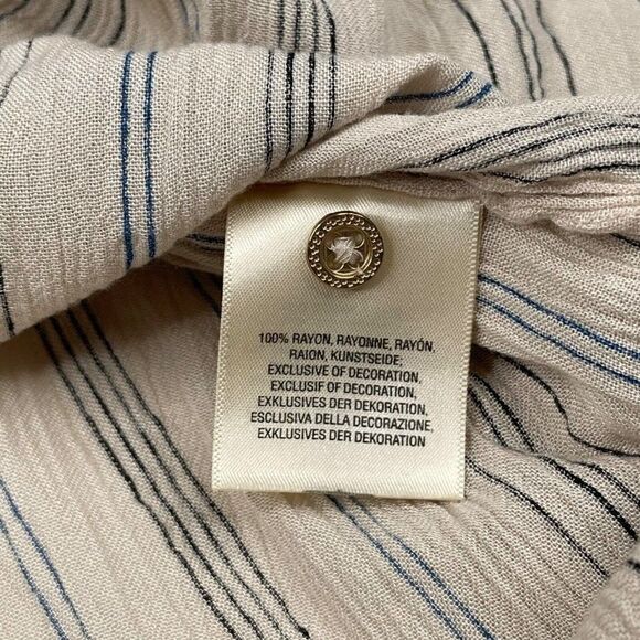 Anthropologie Floreat Norfolk Striped Embroidered Blouse - Picture 6 of 10